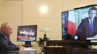 Макрон обясни на Путин, че Франция споделя констатациите на ЕС за Навални