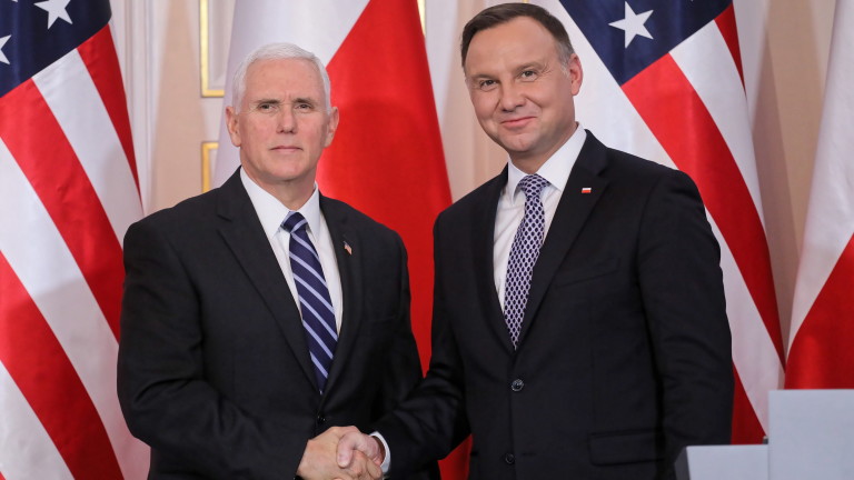 Дуда очаква засилено американско военно присъствие в Полша 