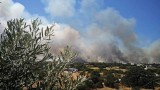  Горски пожар бушува на гръцкия остров Китира 