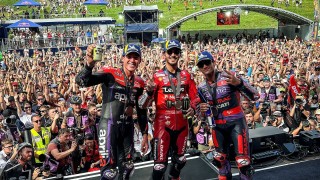 Световният шампион в клас MotoGP Франческо Баная Италия Ducati Lenovo Team спечели