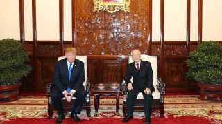 Президентът на САЩ Доналд Тръмп и севернокорейският лидер Ким Чен ун