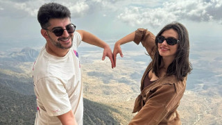 Актьорът и телевизионен водещ Александър Кадиев и моделът Ивелина Чоева