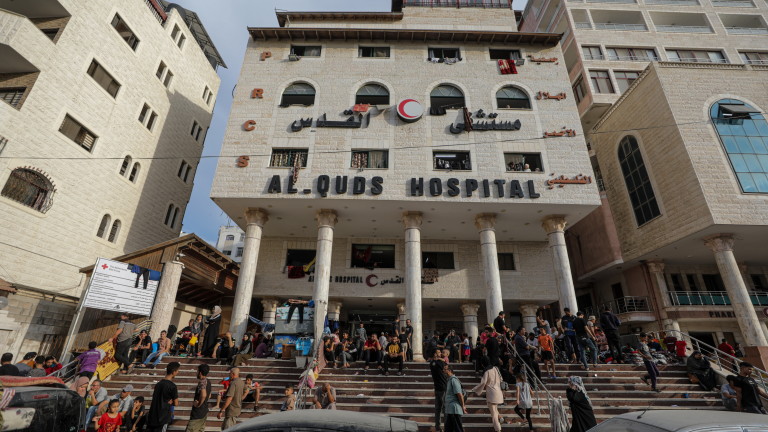 Палестинското общество на Червения полумесец обяви, че болницата Ал-Кудс в
