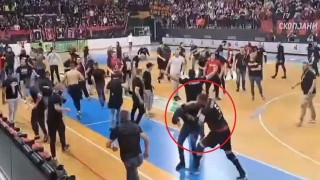 Грозни сцени се разиграха на терена в Скопие по време