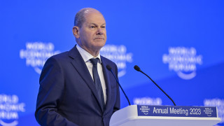 Германският канцлер Олаф Шолц в речта си на Международния икономически