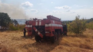 Пожарът между ямболските села Малко Кирилово Вълча поляна и Голям