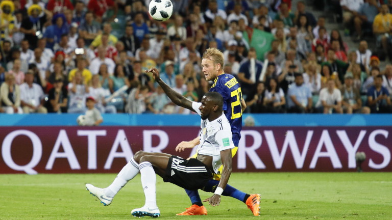 Защитникът на Германия Антонио Рюдигер беше изключително щастлив от победата