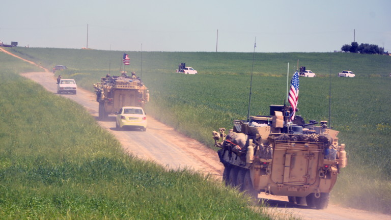 Сили на САЩ провеждат граничен патрул в Североизточна Сирия