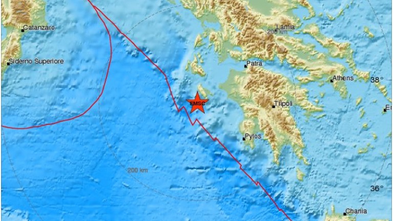 Силните вторични трусове край гръцкия остров Заккинтос продължават, след силното