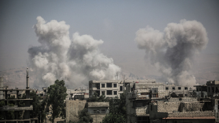 Воюващите страни се обстрелваха с ракети на север от сирийския
