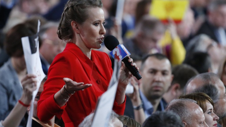 Путин скастри Собчак за предизборния ѝ лозунг "Против всички"