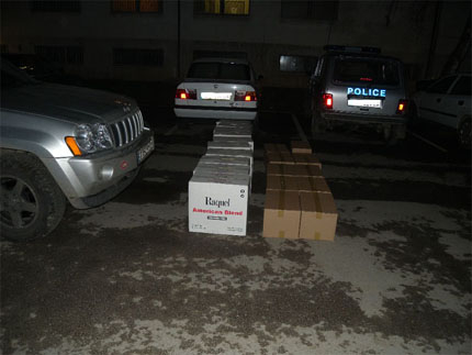 Джип с контрабандни цигари в гонка с полицията