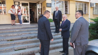 Вътрешният министър Валентин Радев и главният секретар на МВР гл