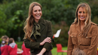 Във втория ден след пристигането си във Великобритания Мелания Тръмп