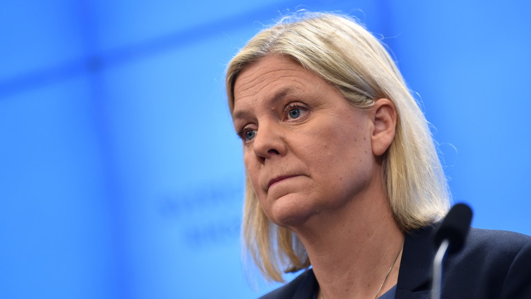 Първата жена-премиер на Швеция Магдалена Андерсон подаде оставка часове след