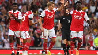 Нападателят на Арсенал Букайо Сака остана доволен от представянето си