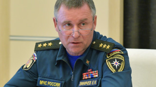 Руският министър на извънредните ситуации Евгений Зиничев който загина вчера
