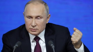 По време на годишната си пресконференция руският президент Владимир Путин