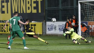 Вратарят на Ботев Враца Красимир Костов бе героят за своя