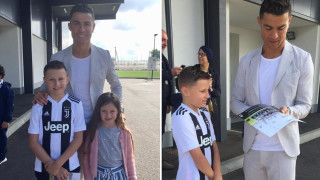 Кристиано Роналдо зарадва десетгодишния Джоузеф който боледува от мозъчен тумор