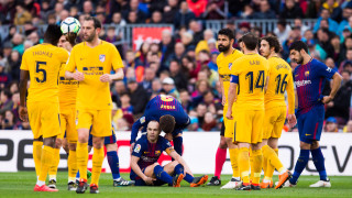 Капитанът на Барселона Андрес Иниеста няма да бъде на разположение на