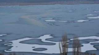 Езерото Сребърна замръзна Това съобщиха от Регионалната инспекция по околната