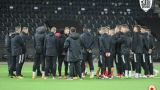 ЦСКА проведе официалната си тренировка на стадион Ванкдорф в Берн Червените