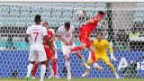 Уелс - Швейцария 1:1 (Развой на срещата по минути)