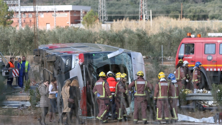Българка ранена при тежката автобусна катастрофа в Испания 