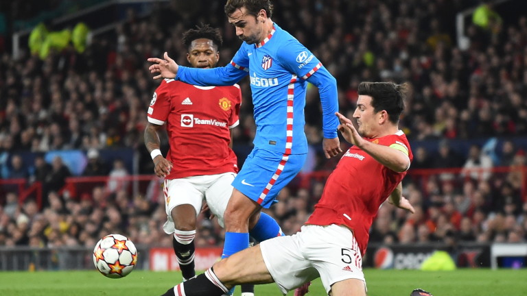 Манчестър Юнайтед 0 : 1 Атлетико Мадрид 45+2′ КРАЙ НА