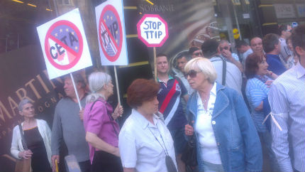 80 души протестираха срещу ТПТИ в столицата 