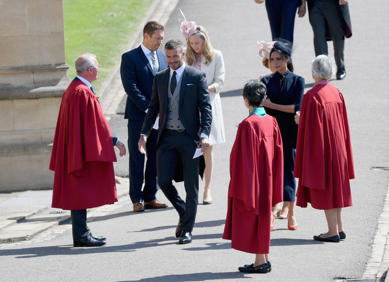 Семейство Бекъм са стари приятели на кралския двор