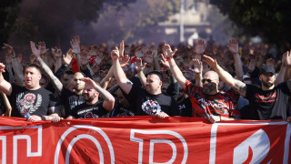 Футболистите на ЦСКА получиха вдъхновяваща подкрепа от своите фенове