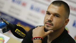 Звездата на Ботев Враца Валери Божинов говори пред медиите след