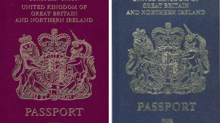 Френска компания най-вероятно ще произвежда новите тъмносини паспорти на британците,
