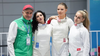 Българският отбор на шпага девойки завърши на 24 място в
