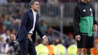 Треньорът на Барселона Ернесто Валверде не бе особено доволен от