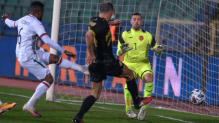 Вратарят на България Мартин Луков говори пред БНТ секунди след