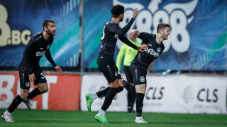 Футболистът на Хебър Атанас Кабов вкара изравнителния гол за 1 1