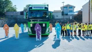 Интерактивна демонстрация на безопасното взаимодействие между камион и велосипедисти на пътя