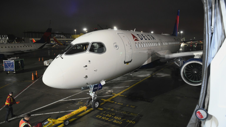 Първият Airbus A220 доставен на Delta Air Lines