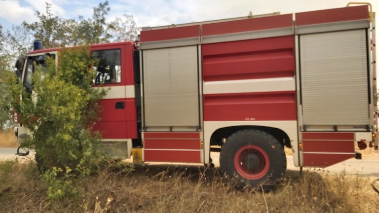 Пожар в кабина на кран в Бургас