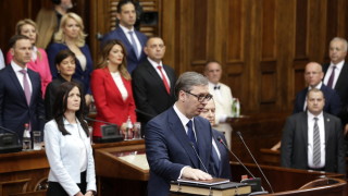 Президентът на Сърбия Александър Вучич положи днес клетва пред депутатите