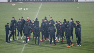 ЦСКА проведе официалната си тренировка на националния стадион