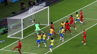 Автоголът на Фернандиньо с който Белгия поведе срещу Бразилия с