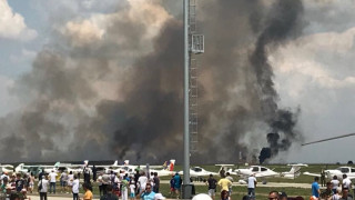 Румънски изтребител МиГ 21 се разби по време на авиошоу Пилотът