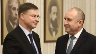 Президентът Румен Радев й заместник председателят на Европейската комисия ЕК Валдис