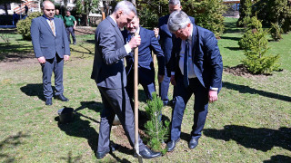 Гюров залесява с мисъл за демокрацията: Най-важните неща растат бавно