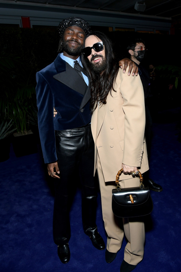 Дев Хайнс с някогашния креативен шеф на Gucci Алесандро Микеле