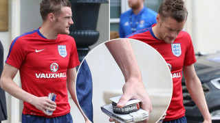 Нападателят на Лестър и Англия Джейми Варди е бил